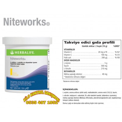 HERBALİFE NİTE WORKS KALP DAMAR ÜRÜNÜ