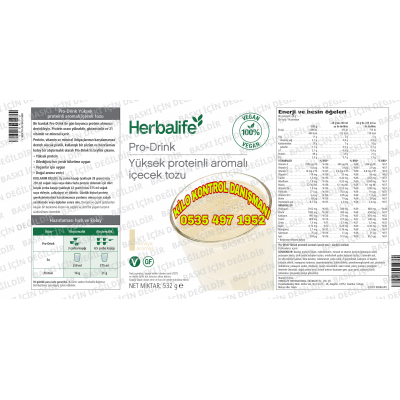 HERBALİFE PRO DRİNK PROTEİN TAKFİYESİ 0535 497 19 52